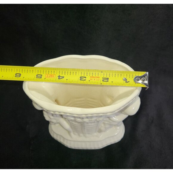 Vintage 1940s Crackle pottery Cherub vase - Picture 10 of 10